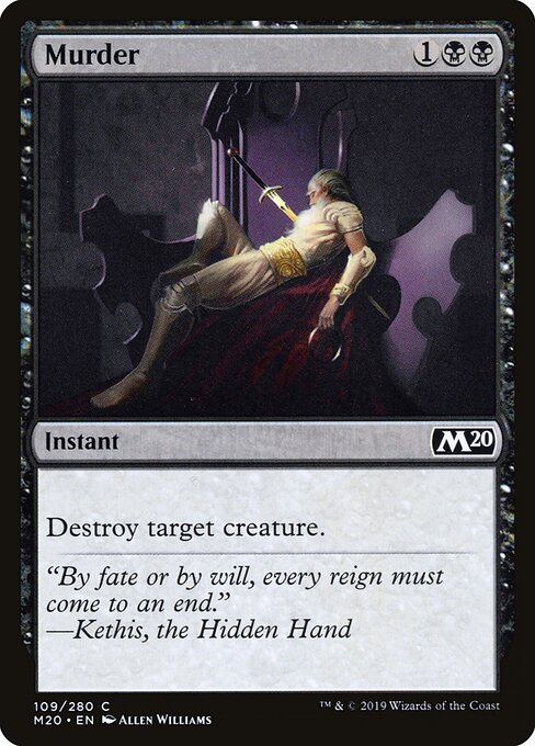 Murder – Core 2020 (M20-109) Magic: The Gathering card Image principale du produit