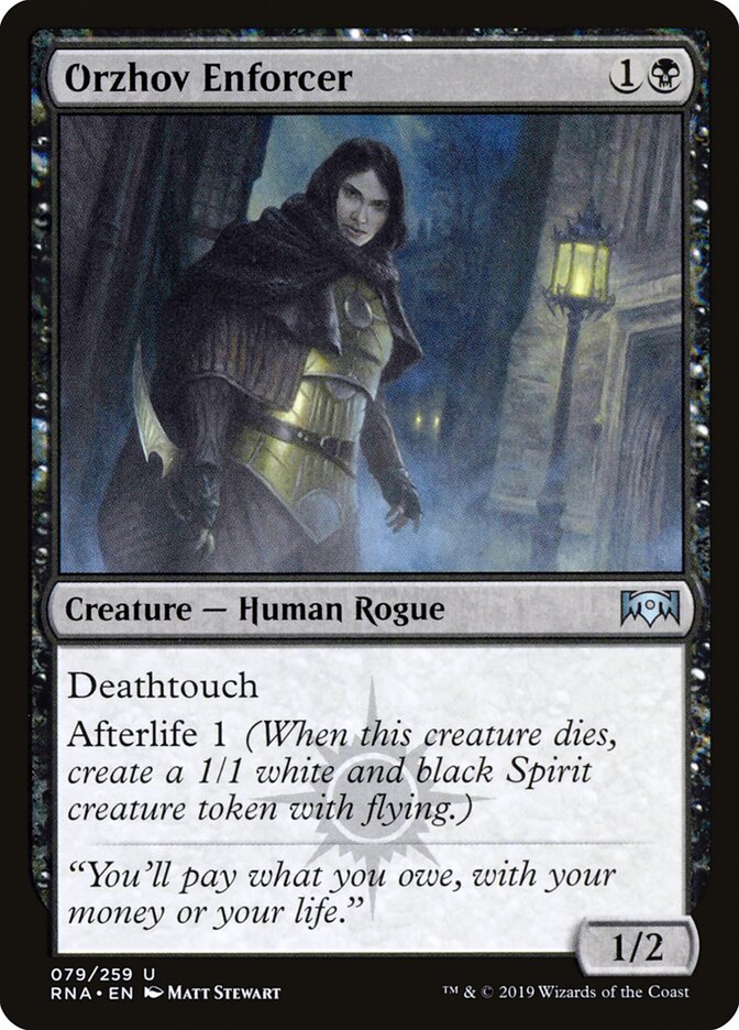 Orzhov Enforcer - Ravnica Allegiance (Uncommon) [RNA-79]