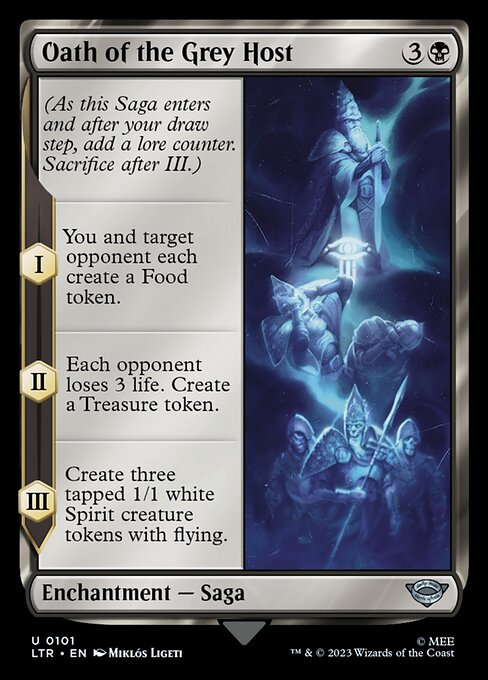 Oath of the Grey Host – The Lord of the Rings: Tales of Middle-earth (LTR-101) Magic: The Gathering card