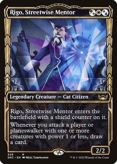 Rigo, Streetwise Mentor – Streets of New Capenna (SNC-329) Magic: The Gathering card | LC-REM-20260804-15383534207308-6a7f28a1-e9bb-4fba-8984-3e4e386f77ed