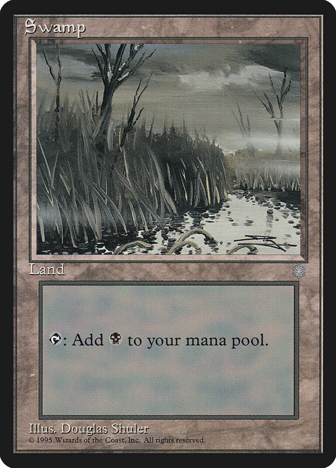 Magic-kaart Swamp ICE-374 uit Ice Age (Land) Hauptbild