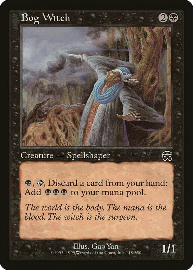 Magic-kaart Bog Witch MMQ-118 uit Mercadian Masques (Common)