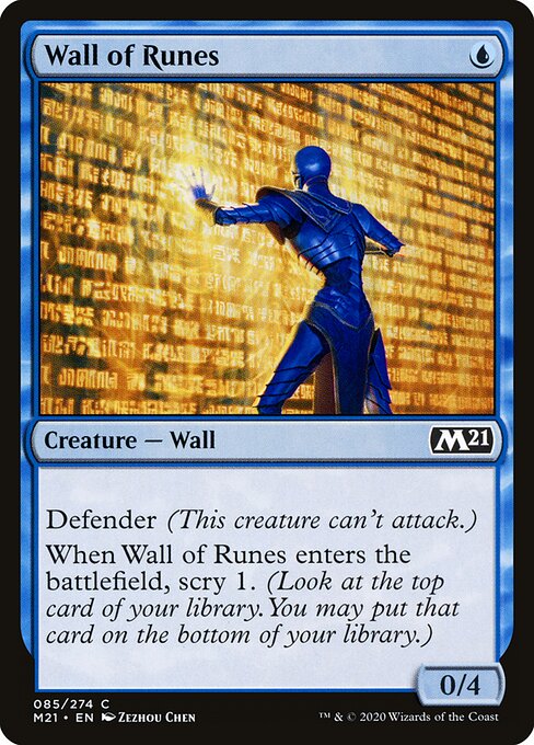 Wall of Runes – Core Set 2021 (M21-85) Magic: The Gathering card | LC-REM-20260804-15150906081612-6ac0f66a-213f-463e-8ebb-35ff5940ea06