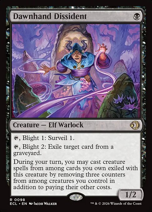 Dawnhand Dissident – Lorwyn Eclipsed (ECL-98) Magic: The Gathering card