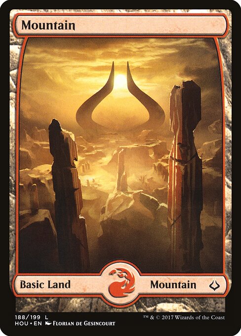 Mountain – Hour of Devastation (HOU-188) Magic: The Gathering card