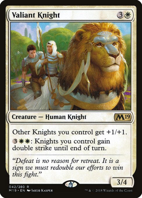 Valiant Knight – Core Set 2019 (M19-42) Magic: The Gathering card | LC-REM-20260804-15150827405644-6ad750bc-850b-483b-8910-eb6562f925bc