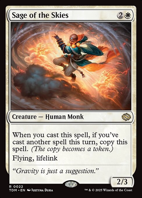 Sage of the Skies – Tarkir: Dragonstorm (TDM-22) Magic: The Gathering card