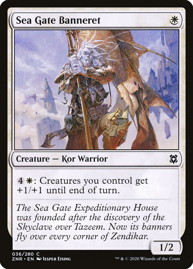 Sea Gate Banneret - Zendikar Rising (Common) [ZNR-36]