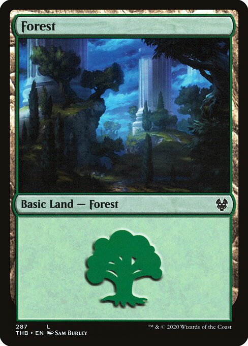Forest – Theros Beyond Death (THB-287) Magic: The Gathering card | LC-REM-20260804-15151502229836-6af0c659-f182-4ad4-bca7-e6c3377f808d