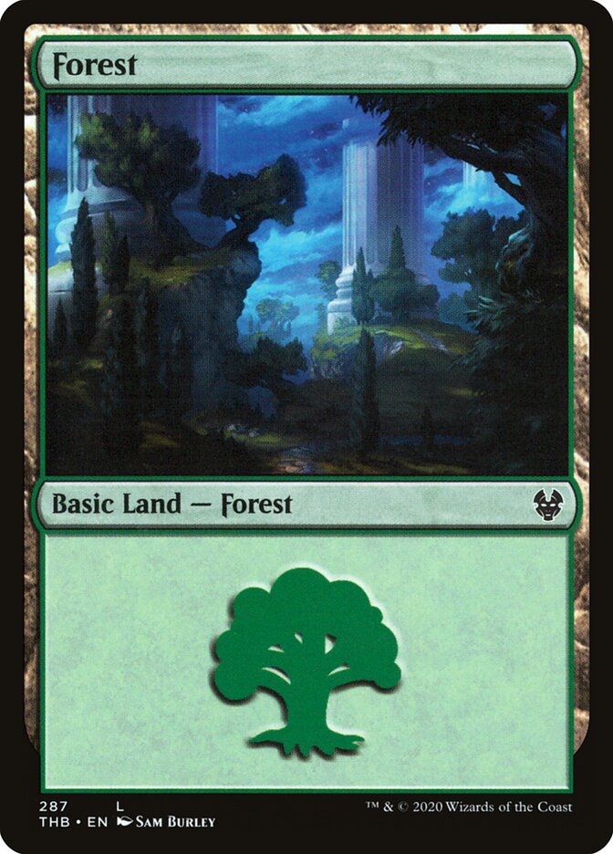 Magic-kaart Forest THB-287 uit Theros Beyond Death (Land)