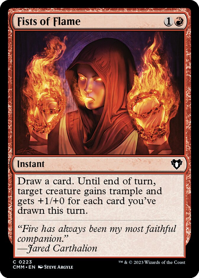 Fists of Flame - Commander Masters (Common) [CMM-223]