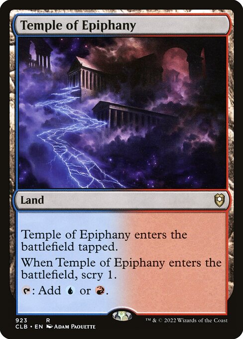 Temple of Epiphany – Commander Legends: Battle for Baldur's Gate (CLB-923) Magic: The Gathering card | LC-REM-20260804-15415109222732-6b3692d4-be30-4b23-b6e7-0c4af8c034a2