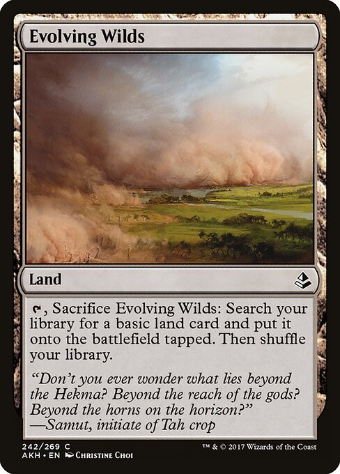 Evolving Wilds – Amonkhet (AKH-242) Magic: The Gathering card