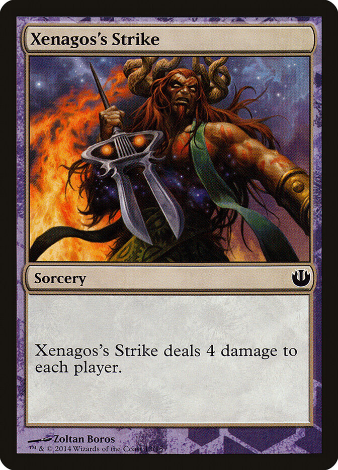 Magic-kaart Xenagos's Strike TDAG-13 uit Defeat a God (Special) Hauptbild