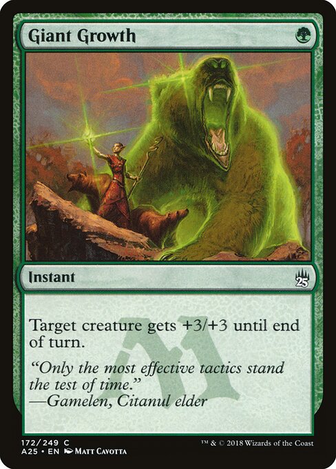 Giant Growth – Masters 25 (A25-172) Magic: The Gathering card Hauptbild
