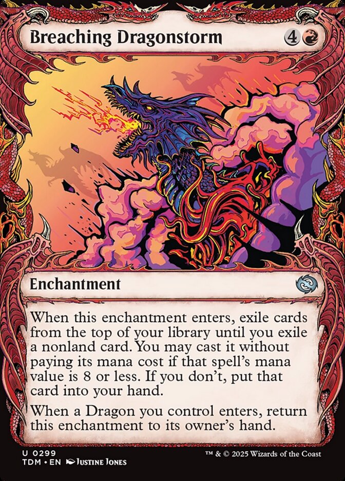 Magic-kaart Breaching Dragonstorm TDM-299 uit Tarkir: Dragonstorm (Uncommon) Immagine principale del prodotto