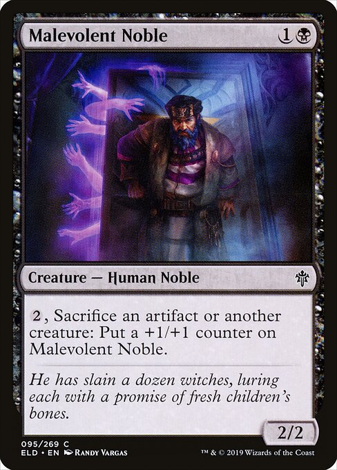Malevolent Noble – Throne of Eldraine (ELD-95) Magic: The Gathering card