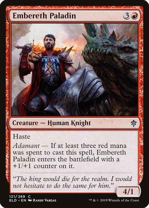 Embereth Paladin – Throne of Eldraine (ELD-121) Magic: The Gathering card | LC-REM-20260804-15150800306508-6bcfe06b-3bb5-434e-acf4-4bfa8a94141d