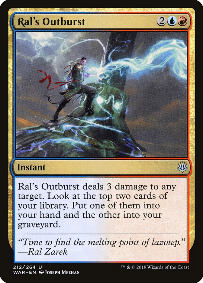 Ral's Outburst - War of the Spark (Uncommon) [WAR-212]