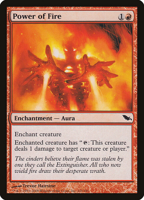 Power of Fire – Shadowmoor (SHM-101) Magic: The Gathering card Immagine principale del prodotto