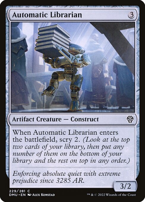 Automatic Librarian – Dominaria United (DMU-229) Magic: The Gathering card Main image