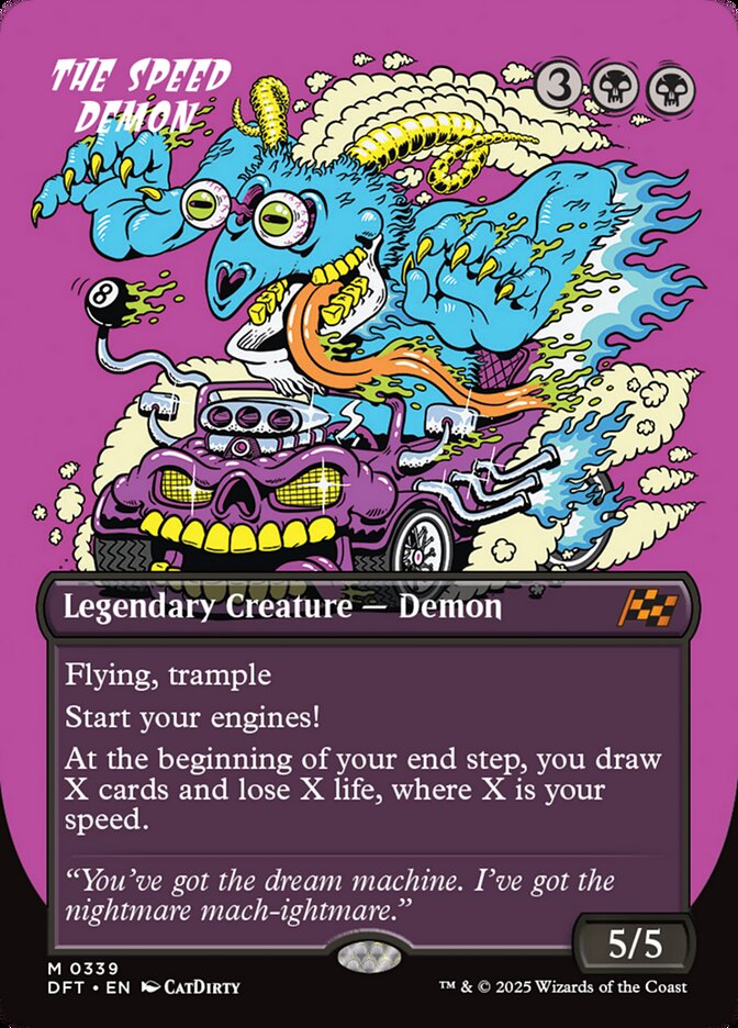 Magic-kaart The Speed Demon DFT-339 uit Aetherdrift (Mythic) Image principale du produit