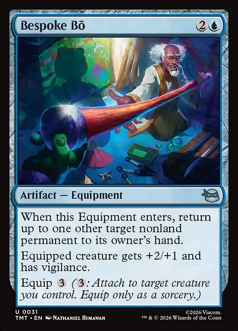 Bespoke Bō – Teenage Mutant Ninja Turtles (TMT-31) Magic: The Gathering card