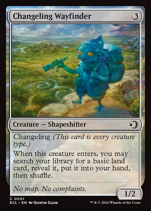 Changeling Wayfinder – Lorwyn Eclipsed (ECL-1) Magic: The Gathering card Main image