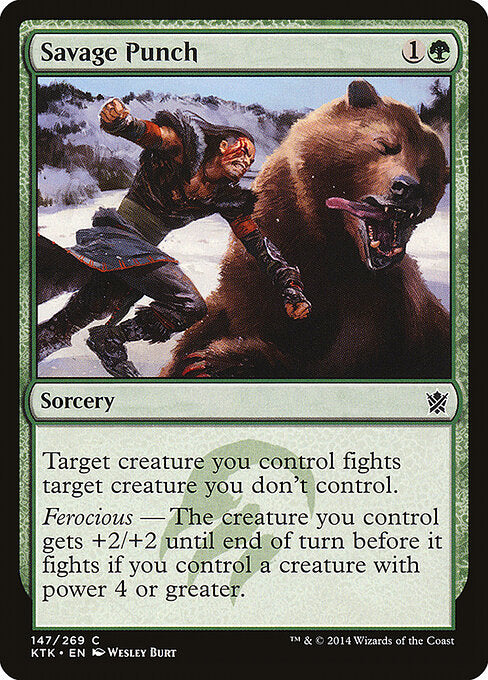 Savage Punch – Khans of Tarkir (KTK-147) Magic: The Gathering card
