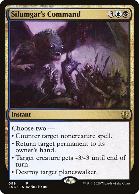 Silumgar's Command – Commander: Zendikar Rising (ZNC-99) Magic: The Gathering card Image principale du produit
