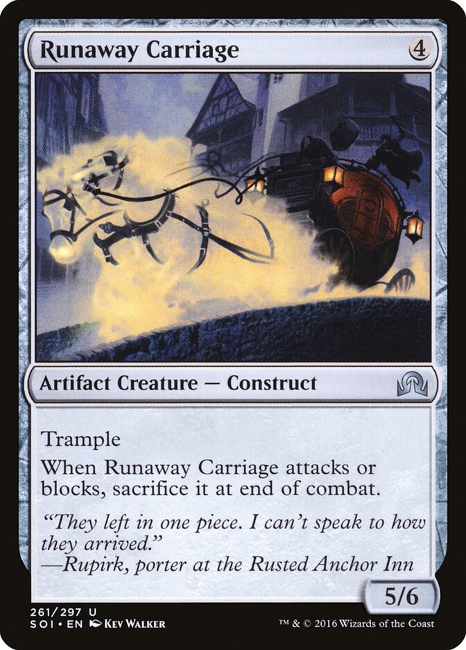 Runaway Carriage - Shadows over Innistrad (Uncommon) [SOI-261] Imagen principal del producto