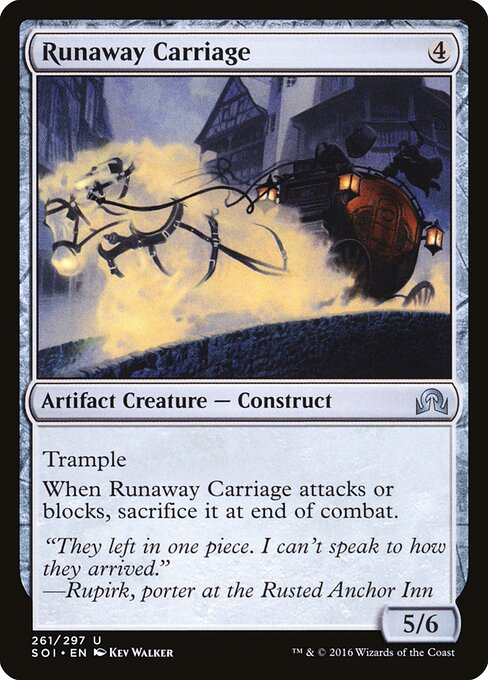 Runaway Carriage – Shadows over Innistrad (SOI-261) Magic: The Gathering card