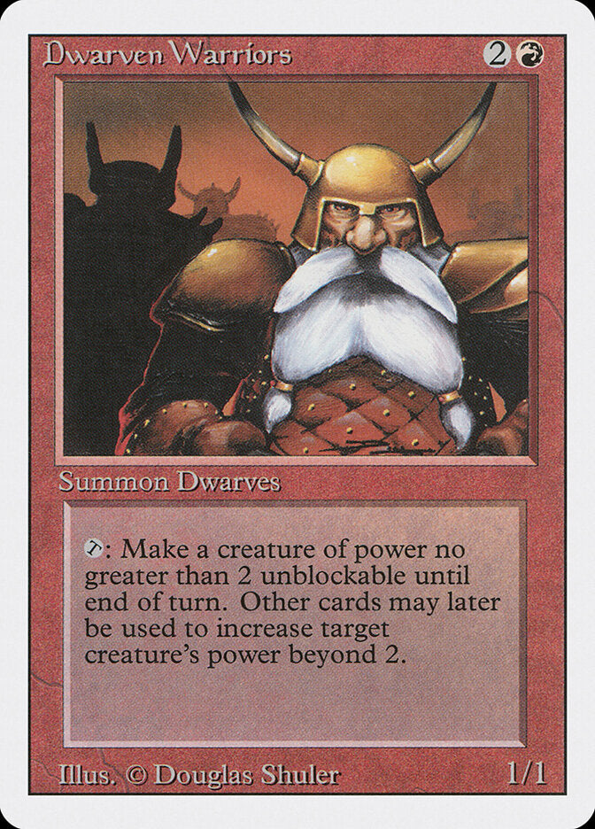 Magic-kaart Dwarven Warriors 3ED-144 uit Revised Edition (Common)