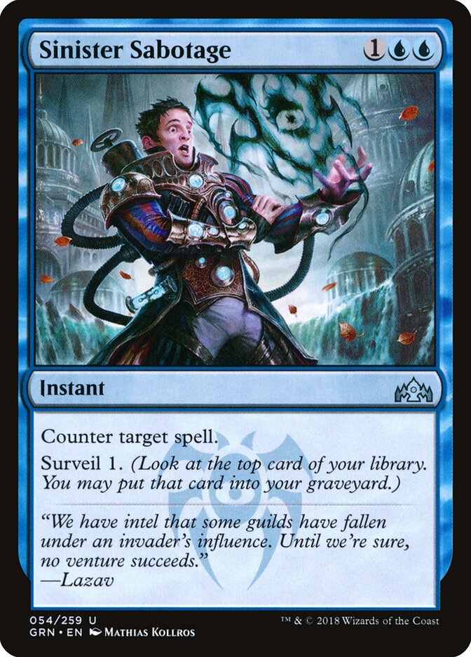 Sinister Sabotage - Guilds of Ravnica (Uncommon) [GRN-54]