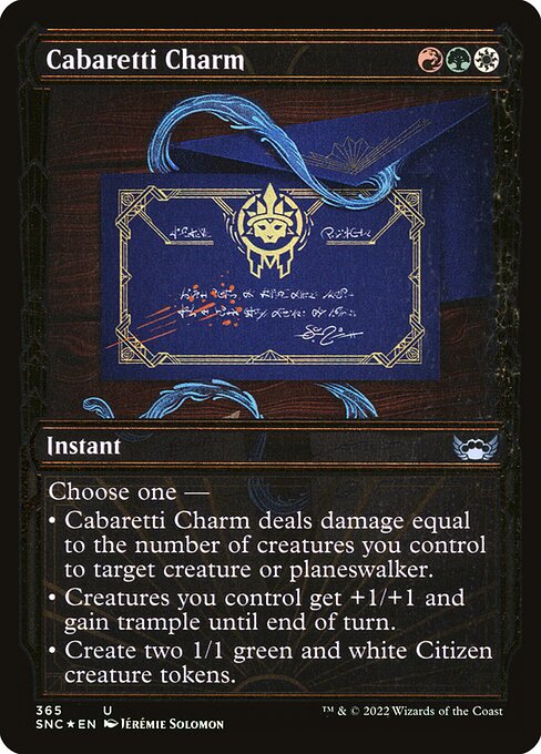 Cabaretti Charm – Streets of New Capenna (SNC-365) Magic: The Gathering card | LC-REM-20260804-15383642341708-6ce4e34d-cf32-48ab-8554-caa0518ab1fb