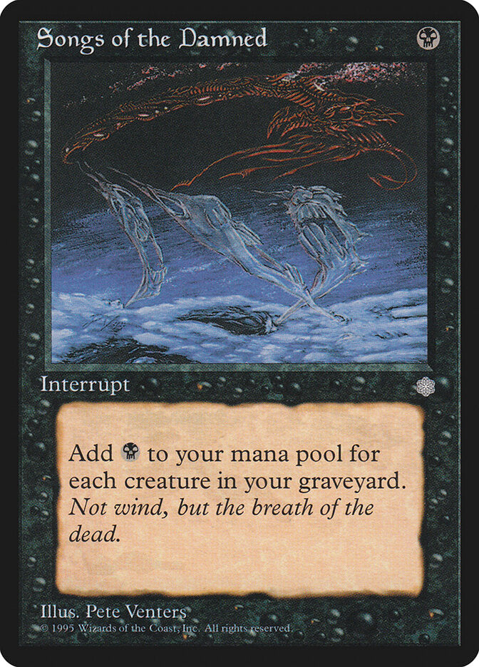 Magic-kaart Songs of the Damned ICE-160 uit Ice Age (Common)