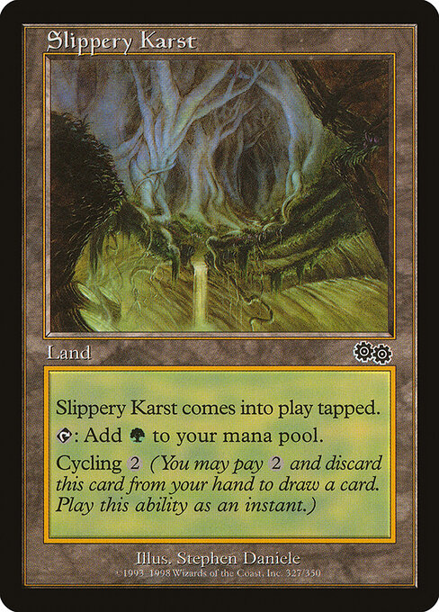 Slippery Karst – Urza's Saga (USG-327) Magic: The Gathering card | LC-REM-20260804-15935501467980-6d01a6a7-c006-4fce-a546-8138baef421b Image principale du produit