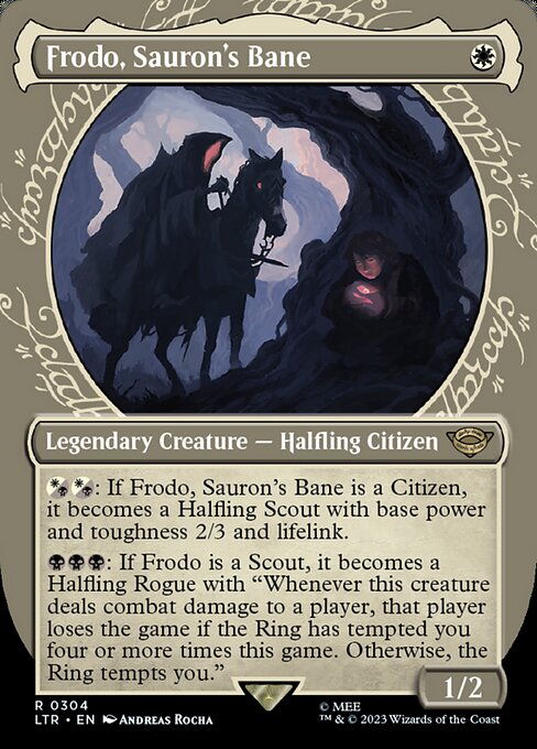 Frodo, Sauron's Bane – The Lord of the Rings: Tales of Middle-earth (LTR-304) Magic: The Gathering card | LC-REM-20260804-15151635792204-6d08e637-c2b3-4b38-9b07-5bba1f13efc3 Hauptbild