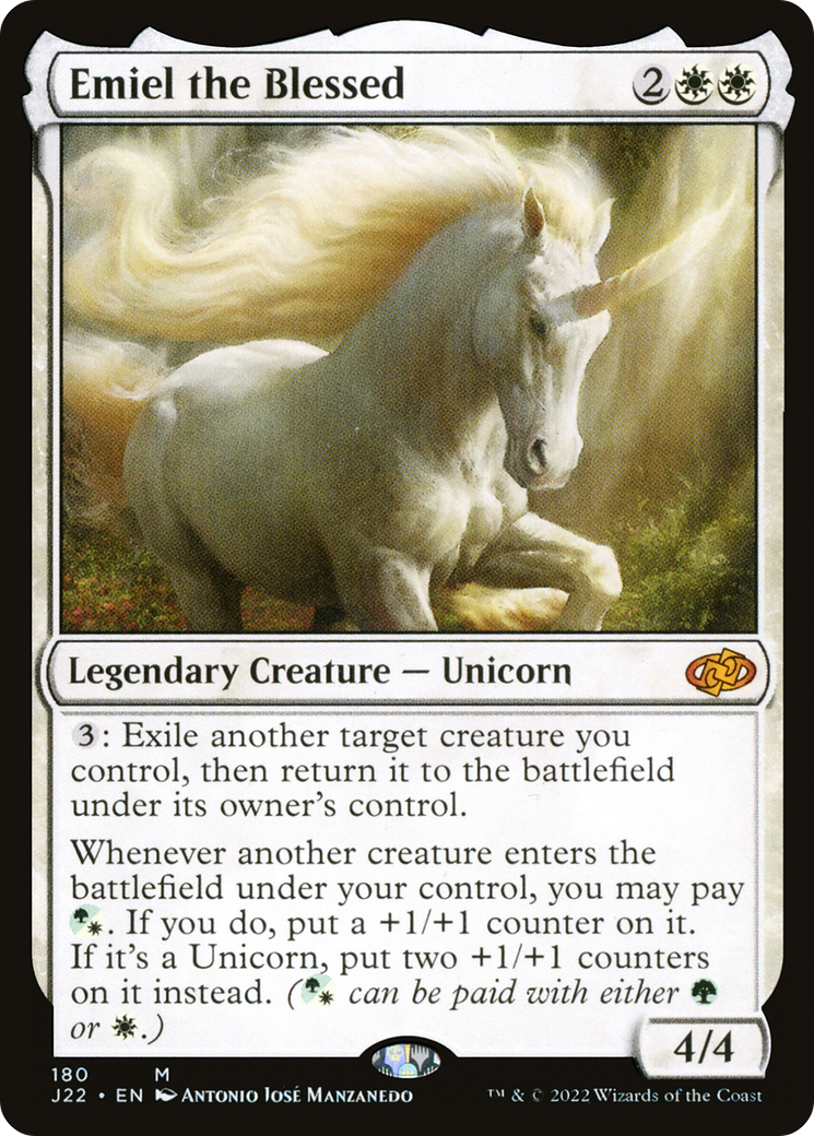 Emiel the Blessed – Jumpstart 2022 180 – Magic: The Gathering single card Imagen principal del producto