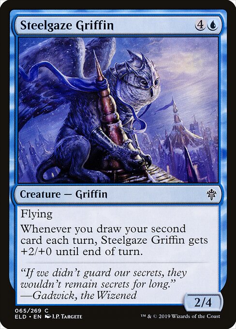 Steelgaze Griffin – Throne of Eldraine (ELD-65) Magic: The Gathering card