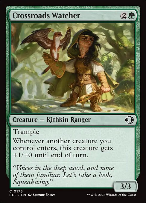 Crossroads Watcher – Lorwyn Eclipsed (ECL-173) Magic: The Gathering card Hoofdafbeelding