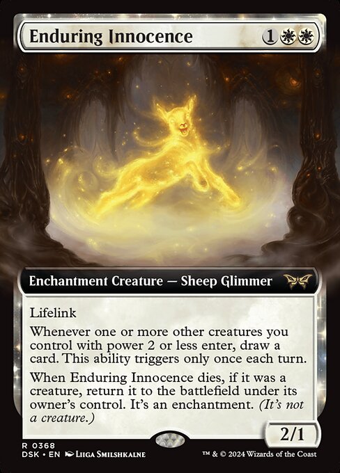 Enduring Innocence – Duskmourn: House of Horror (DSK-368) Magic: The Gathering card | LC-REM-20260804-15523472736588-6d908299-aac0-46a6-8fa5-780d5b3e0386 Hauptbild