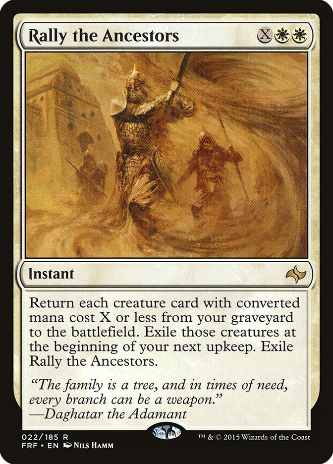 Magic-kaart Rally the Ancestors FRF-22 uit Fate Reforged (Rare)