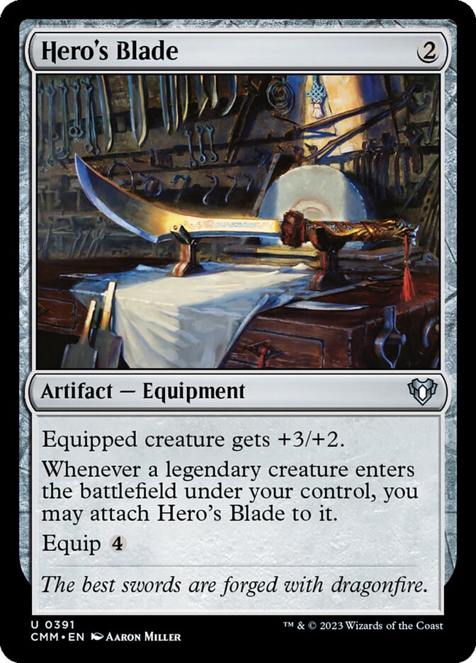 Hero's Blade - Commander Masters (Uncommon) [CMM-391] Main image
