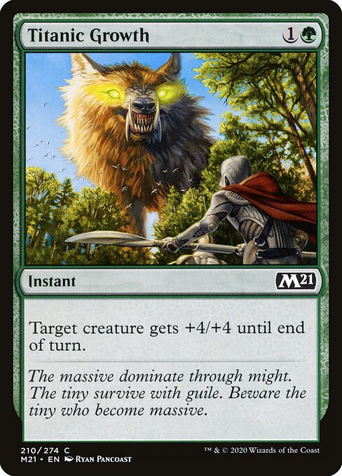 Titanic Growth – Core Set 2021 (M21-210) Magic: The Gathering card | LC-REM-20260804-15151525232972-6da62557-9783-4e6c-9b5f-2b77dbf96909