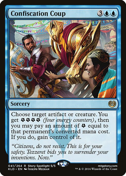 Confiscation Coup – Kaladesh (KLD-41) Magic: The Gathering card Hauptbild