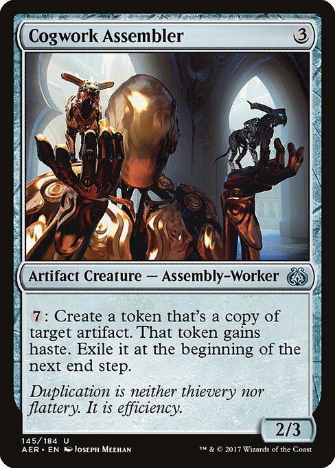 Cogwork Assembler – Aether Revolt (AER-145) Magic: The Gathering card