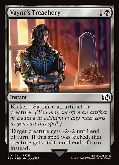Vayne's Treachery – Final Fantasy (FIN-124) Magic: The Gathering card | LC-REM-20260804-15568983359820-6de6d23b-7d42-41c1-be1c-010fe43ee586