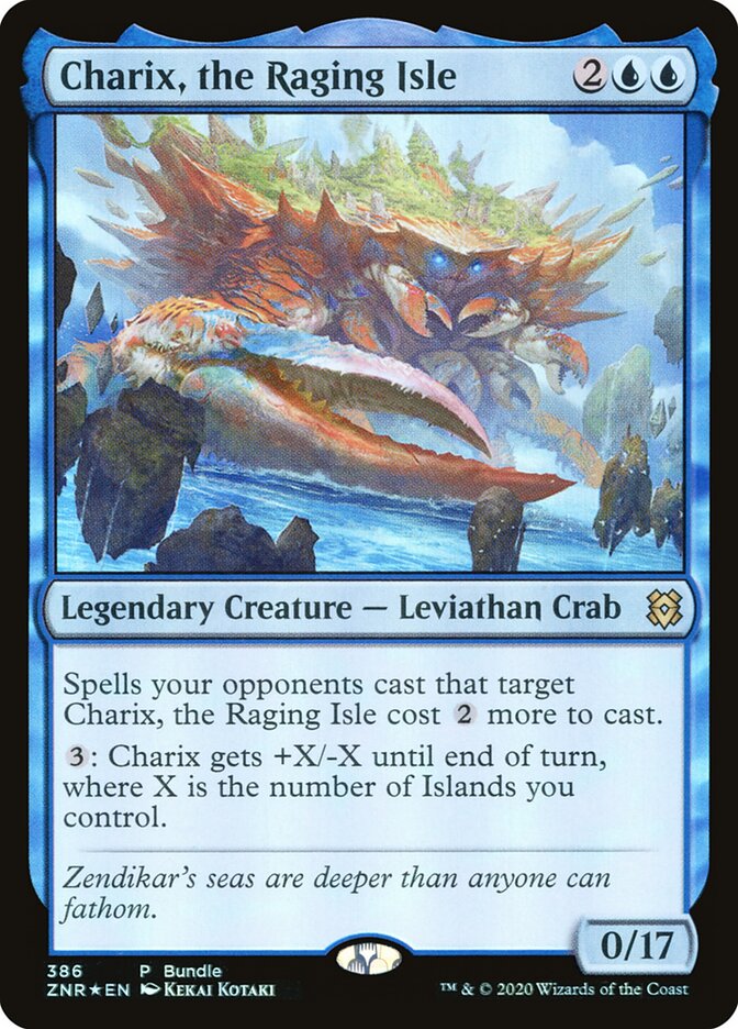 Magic-kaart Charix, the Raging Isle ZNR-386 uit Zendikar Rising (Rare) Imagen principal del producto