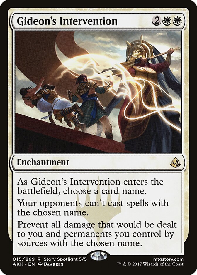 Gideon's Intervention - Amonkhet (Rare) [AKH-15]